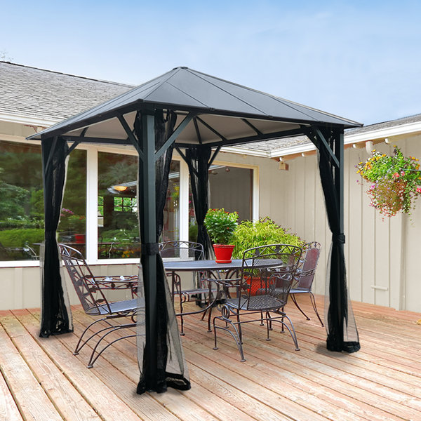 HIO Hardtop Insulated 8 Ft. W X 8 Ft. D Metal Patio Gazebo & Reviews